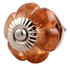 Pink Melon Glass Dresser Knob Online